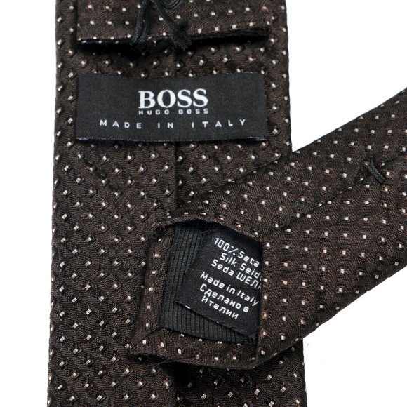Hugo Boss Men's 100% Silk Geometric Print Tie - Picture 3 of 3